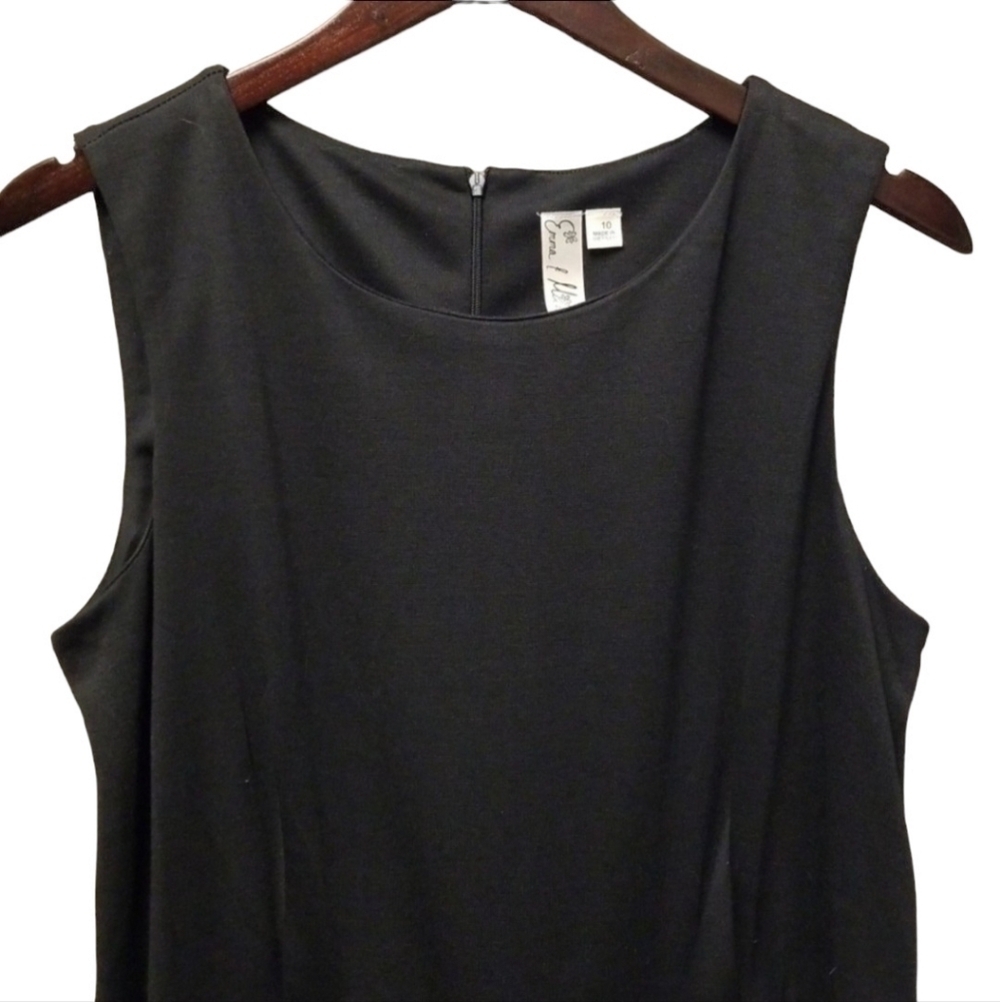 Emma & Michelle Black & Burgundy Dress - Size 10 - Picture 4 of 5